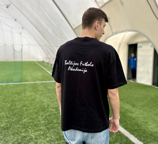 BFA fanų marškinėliai (vyriški oversized, juodi)