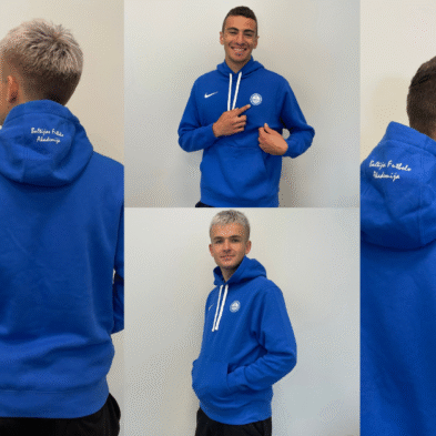 Vaikiškas BFA džemperis su logo ir užrašu ant nugaros