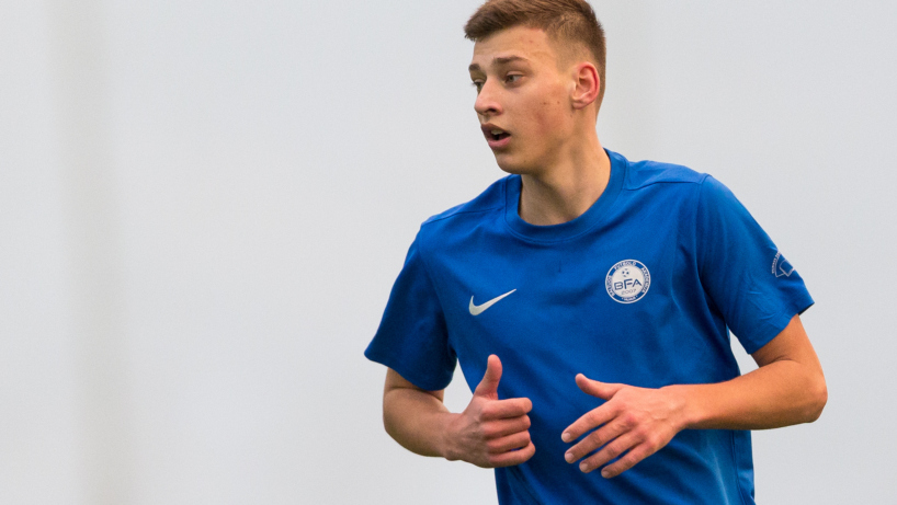 BFA ir Lietuvos U-19 rinktinės puolėjas M. Perveinis: „Pirmoje lygoje sieksiu 18-ikos įvarčių“