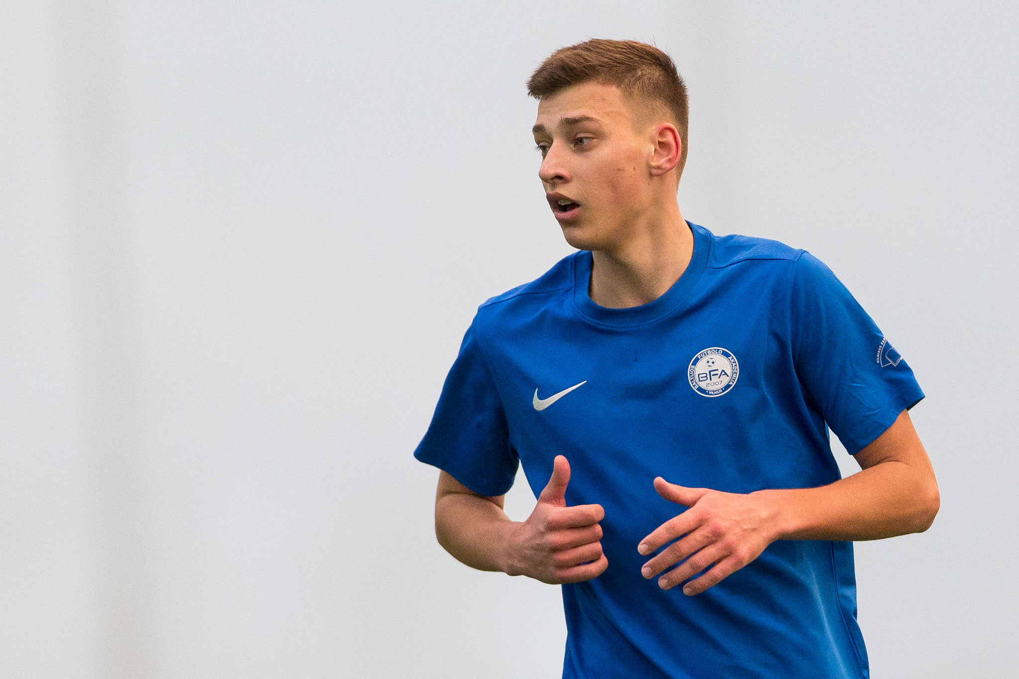 BFA ir Lietuvos U-19 rinktinės puolėjas M. Perveinis: „Pirmoje lygoje sieksiu 18-ikos įvarčių“