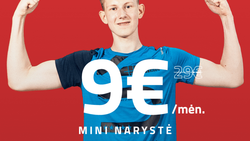 Sportuokite laisvalaikio ir sporto centre GOODLIFE: vaikams narystės tik 9 Eur/mėn., tėveliams – didžiulės nuolaidos!